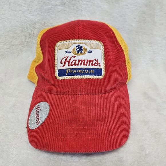Miller Accessories Vintage Hamms Beer Trucker Hat Miller Corduroy
